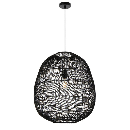 Telbix Rana 50cm Pendant Light Black