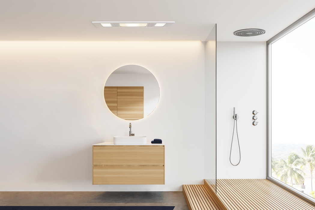 Atom St Moritz 3 in 1 Bathroom Heat, Exhaust With LED Light