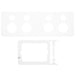 Hager Allure 4 Gang Powerpoint Cover Kit