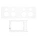 Hager Allure 4 Gang Powerpoint Cover Kit