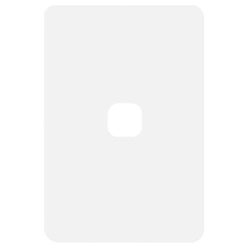 Hager Allure 1 Gang Hybrid Switch Plate