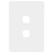 Hager Allure 2 Gang Hybrid Switch Plate