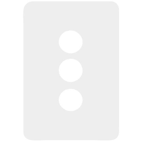 Hager Allure 3 Gang Switch Plate