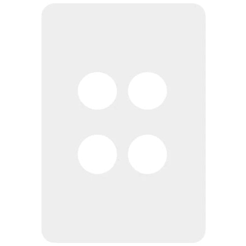 Hager Allure 4 Gang Switch Plate