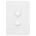 Hager Allure 2 Gang Switch