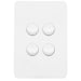 Hager Allure 4 Gang Switch