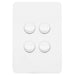 Hager Allure 4 Gang Switch