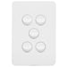 Hager Allure 5 Gang Switch