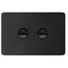 Hager Allure 2 Gang IP44 Horizontal Switch