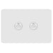 Hager Allure 2 Gang IP44 Horizontal Switch