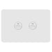 Hager Allure 2 Gang IP44 Horizontal Switch