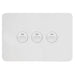 Hager Allure 3 Gang IP44 Horizontal Switch