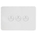 Hager Allure 3 Gang IP44 Horizontal Switch