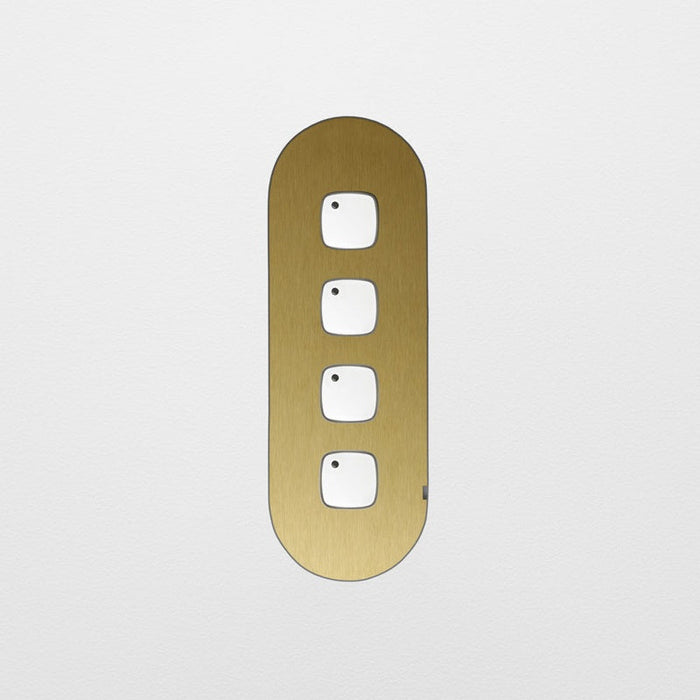 ZETR Carbon Nano 4 Gang Faceplate