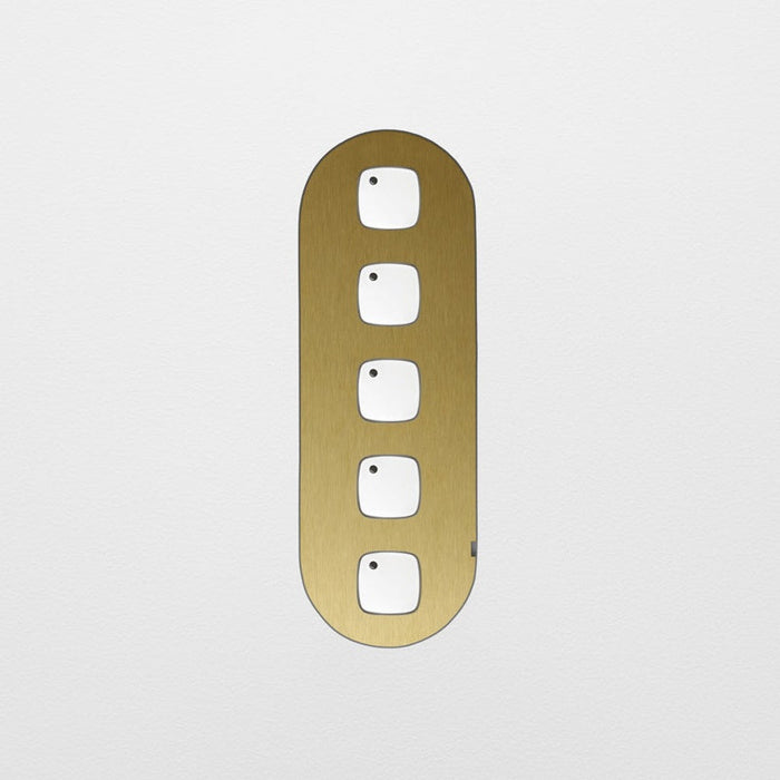 ZETR Carbon Nano 5 Gang Faceplate