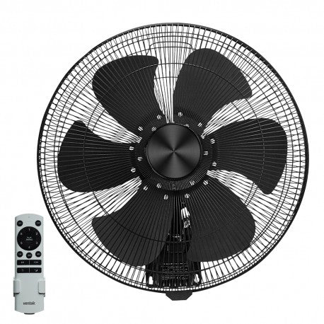 Ventair 45cm Oscillating DC Wall Fan With Remote