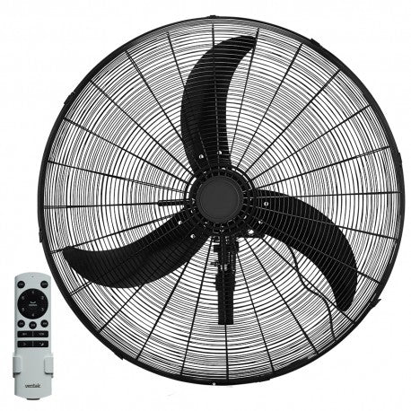 Ventair 75cm Oscillating DC Wall Fan With Remote