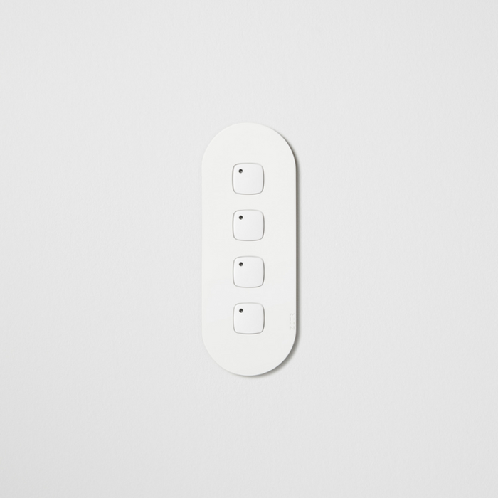ZETR 12 Series 4 Gang Switch Grid With Faceplate