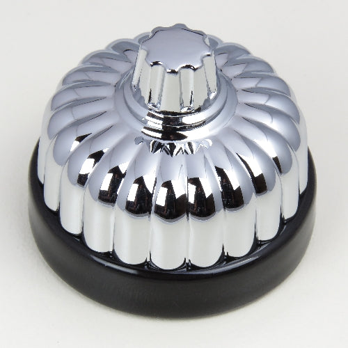 Classic 20 Series Plate With Universal Dimmer With Fluted Cover And Porcelain Base