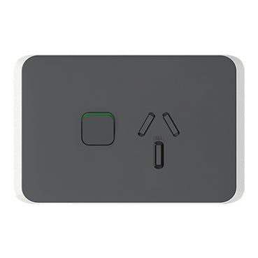 Clipsal Iconic Single Powerpoint Cover Plate 20A