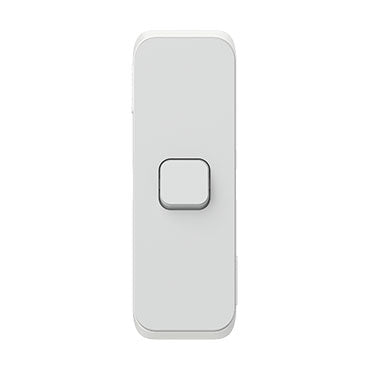 Clipsal Iconic 1 Gang Architrave Switch Plate - Skin Only, Cool Grey