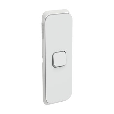 Clipsal Iconic 1 Gang Architrave Switch Plate - Skin Only, Cool Grey