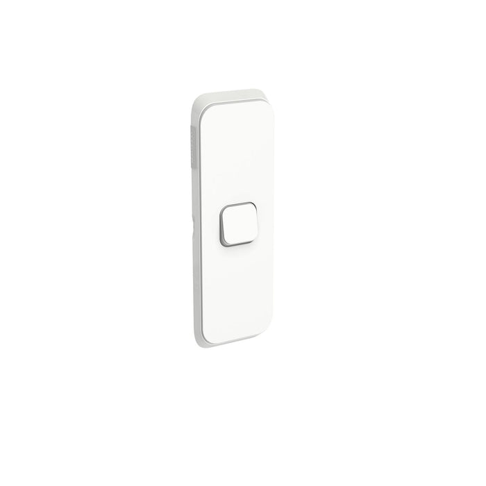 Clipsal Iconic 1 Gang Architrave Flush Switch LED, Vivid White
