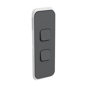 Clipsal Iconic Small 2 Gang Switch Plate Cover Only