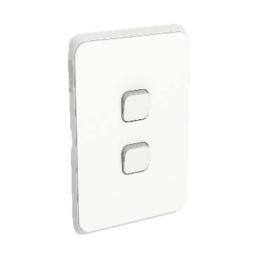 Clipsal Iconic 2 Gang Flush Switch