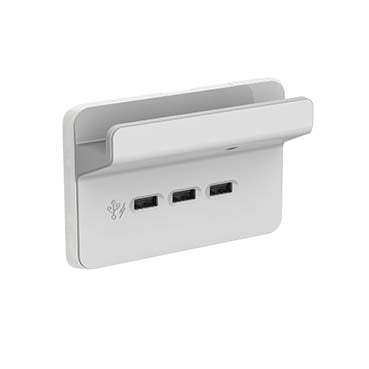 Clipsal Iconic 3 Gang USB Charging Station With Shelf Skin Only