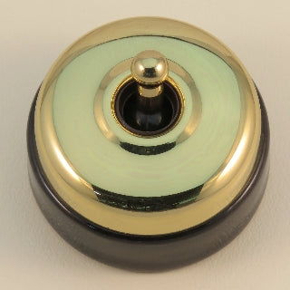 Classic 30 Series Intermediate Toggle Switch With Smooth Shallow Cover And Porcelain Base