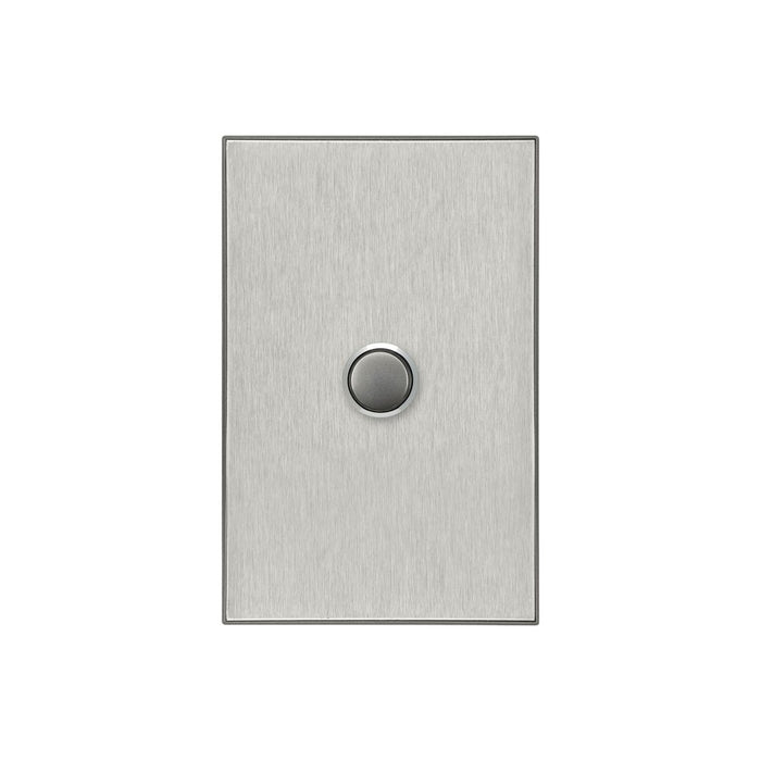 Clipsal Saturn Series 1 Gang Switch Plate - Cover Only, Horizon Silver