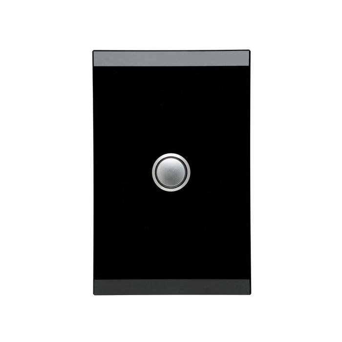 Clipsal Saturn Series 1 Gang Switch Plate - Cover Only, Espresso Black