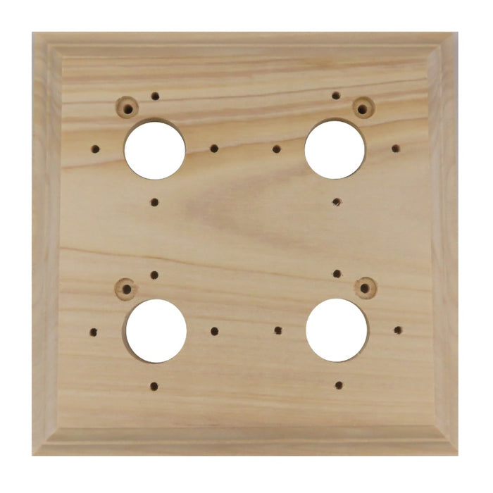 Classic Series Square Mounting Block For 4 Switches