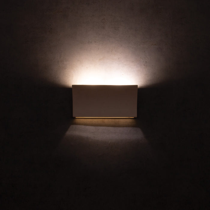 DOMUS - Ceramic Rectangular Wall Light