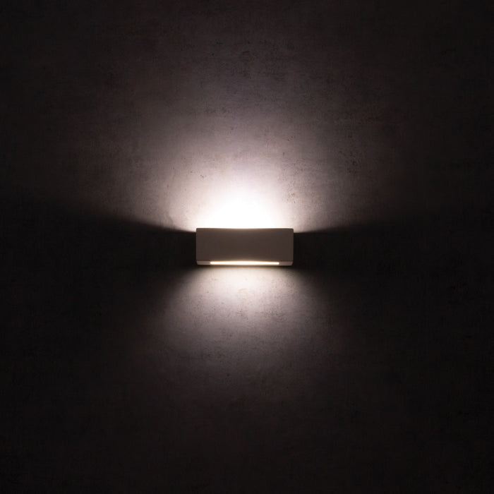 DOMUS - Small Ceramic Rectangular Block Wall Light