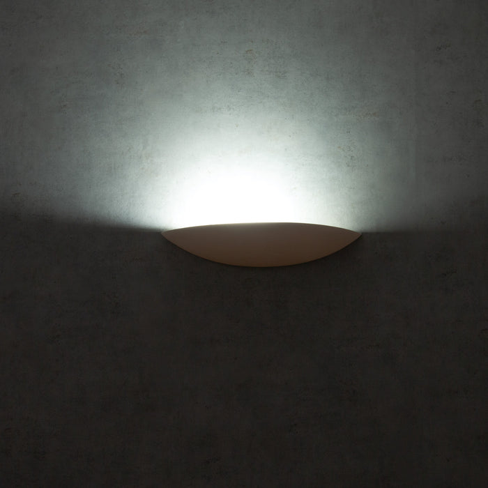 DOMUS - Small Ceramic Dish Shaped Wall Light