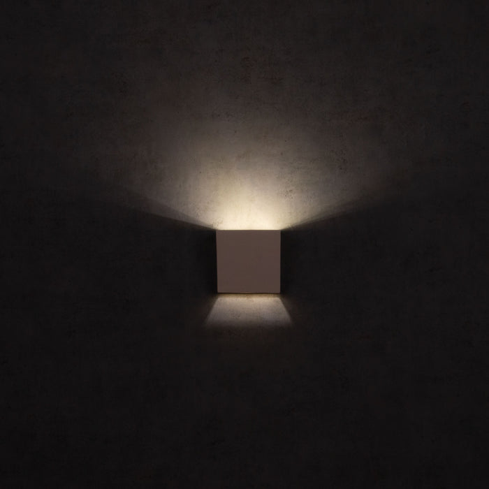 DOMUS - Small Ceramic Angled Square Wall Light