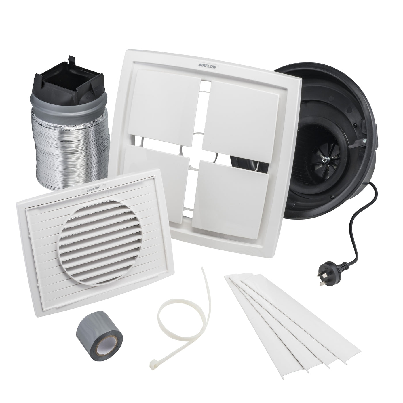Clipsal Ducted Exhaust Fan Kit CEF40WKWE — TEDS Lights, Fans & Home