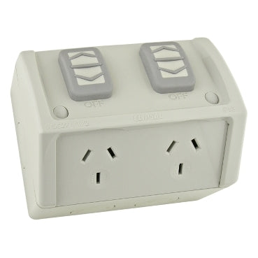 External Power Point Clipsal Powerpoint | Outdoor Weatherproof Powerpoints | Double GPO ...