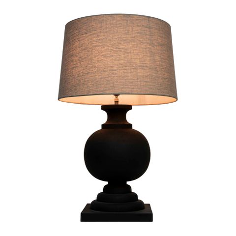 Coach Base Only Turned Wood Ball Balustrade Table Lamp Base Only