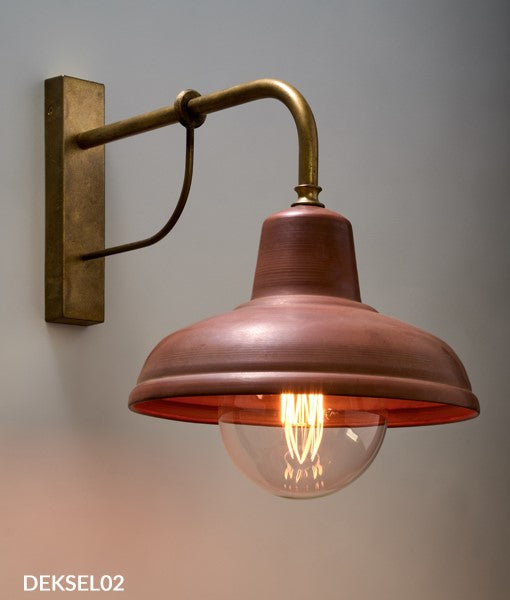 DESKSEL Aged Copper Wall Light & Pendant Light