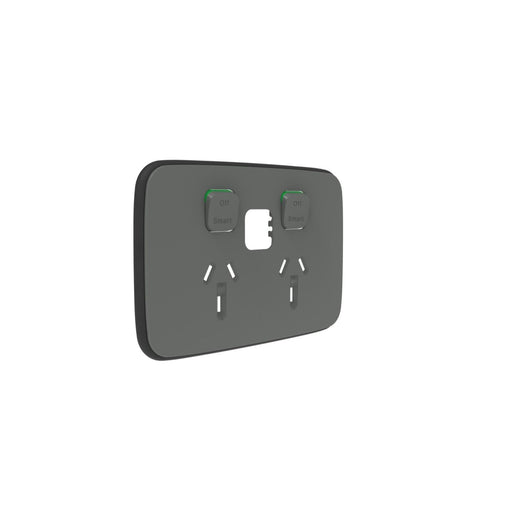 Clipsal Iconic Connected Double Power Point Outlet - Essence Skin Only
