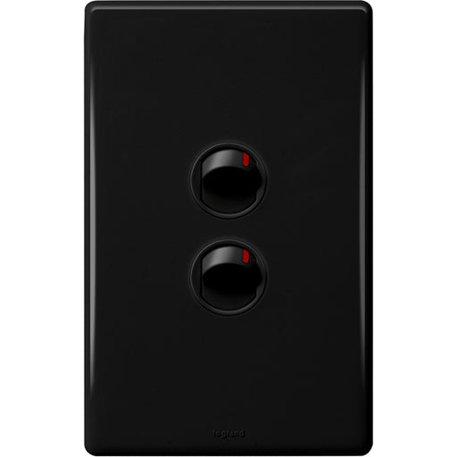 Legrand Excel Life Dedicated Plate 2 Gang Switch, Available in 5 Colours