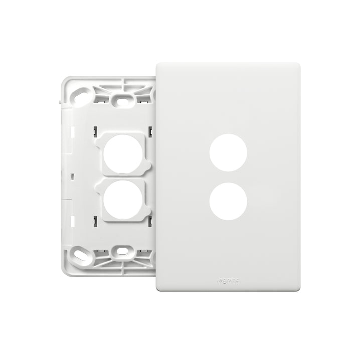 Legrand Excel Life 2 Gang Grid And Plate Assembly