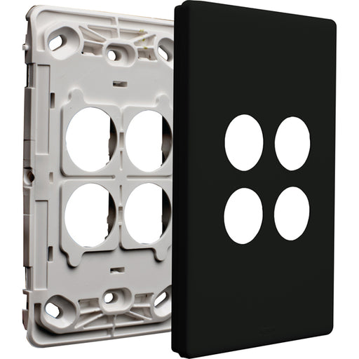 Legrand Excel Life 4 Gang Grid And Plate Assembly