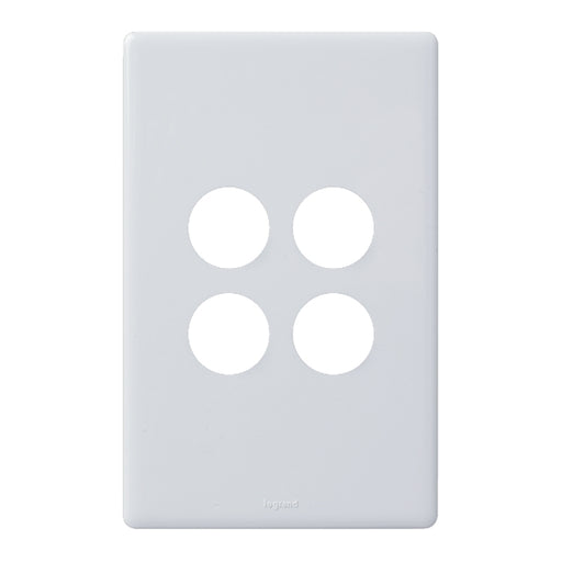 Legrand Excel Life 4 Gang Grid And Plate Assembly