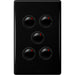 Legrand Excel Life Dedicated Plate 5 Gang Switch, Available in 5 Colours