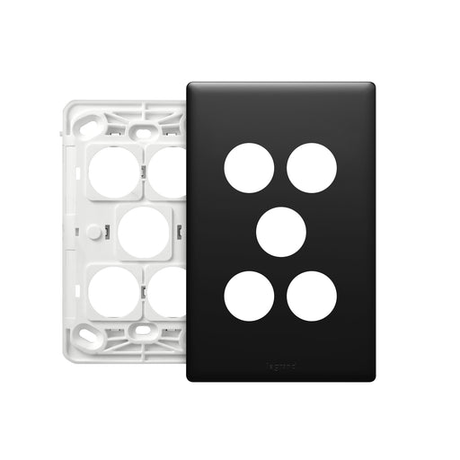 Legrand Excel Life 5 Gang Grid And Plate Assembly