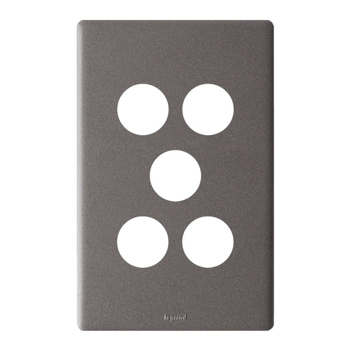Legrand Excel Life 5 Gang Grid And Plate Assembly